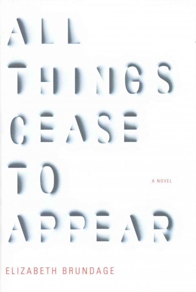 All things cease to appear : a novel / Elizabeth Brundage.