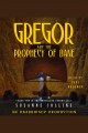 Gregor and the prophecy of Bane Cover Image